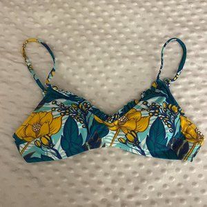 floral bikini top s-m